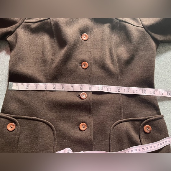 Vintage Lee Parker Wool Light Weight Brown Jacket - Picture 10 of 15